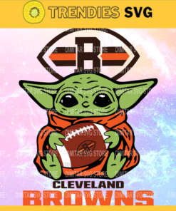 Cleveland Browns YoDa NFL Svg Pdf Dxf Eps Png Silhouette Svg Download Instant Design 2205