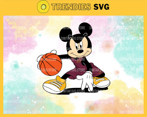 Cleveland Cavaliers Mickey NBA Sport Team Logo Basketball Svg Eps Png Dxf Pdf Design 2211