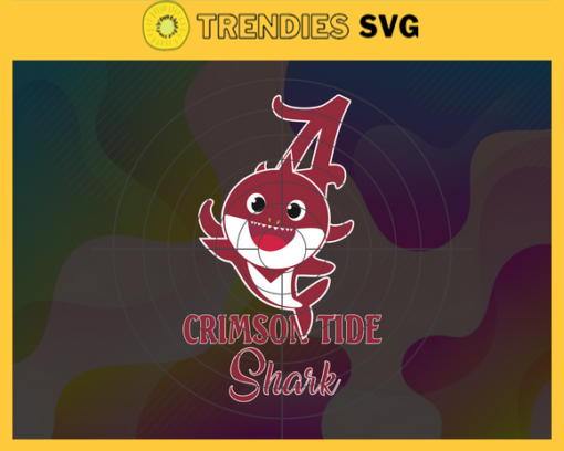 Crimson Tide Baby Shark Svg Alabama Crimson Tide Svg Crimson Tide Svg Crimson Tide Logo svg Crimson Tide Baby Shark Svg NCAA Baby Shark Svg Design 2249