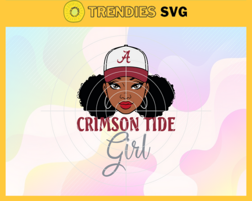 Crimson Tide Black Girl Svg Alabama Crimson Tide Svg Crimson Tide Svg Crimson Tide Logo svg Crimson Tide Girl Svg NCAA Girl Svg Design 2250