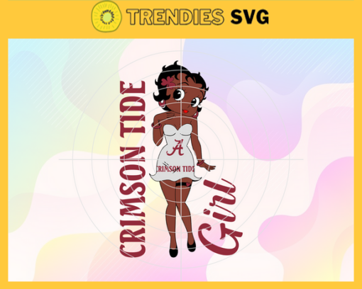 Crimson Tide Black Girl Svg Alabama Crimson Tide Svg Crimson Tide Svg Crimson Tide Logo svg Crimson Tide Girl Svg NCAA Girl Svg Design 2251