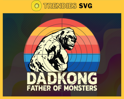 Dad Kong Svg father of monsters gifts for him funny tshirt First Fathers Day Dad and Son Svg Design 2315