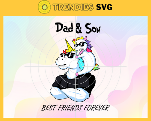 Dad and Son Svg Fathers Day Gifts Ideas Svg Family Quotes Svg Gift For Son Svg Dad Shirt Svg Unicorn Vector Svg Design 2275
