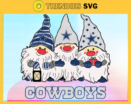 Dallas Cowboys And Triples Gnomes Sport Svg Gnomes Svg Football NFL Team Design 2357