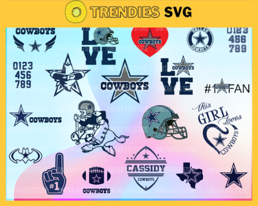 Dallas Cowboys Bundle Logo SVG PNG EPS DXF PDF Football Design 2369