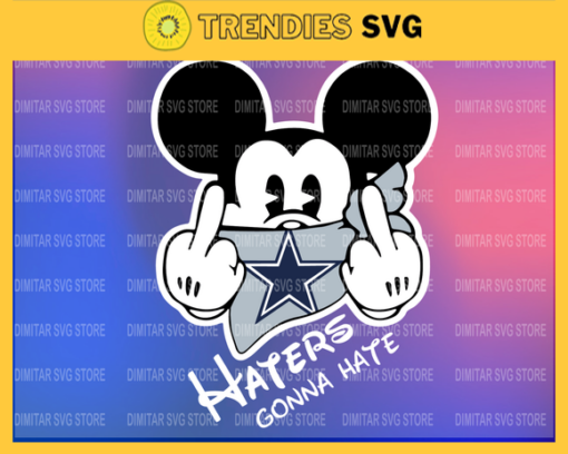 Dallas Cowboys Disney Inspired printable graphic art Mickey Mouse SVG PNG EPS DXF PDF Football Design 2354