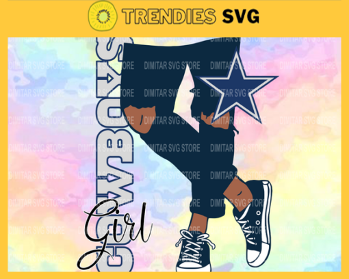 Dallas Cowboys Girl with Jean Svg Pdf Dxf Eps Png Silhouette Svg Download Instant Design 2400 Design 2400