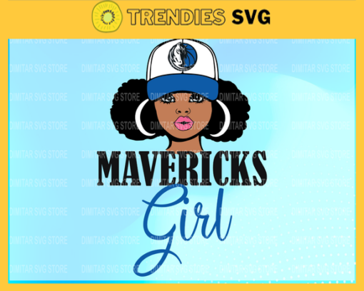Dallas Mavericks Girl NFL Svg Pdf Dxf Eps Png Silhouette Svg Download Instant Design 2477