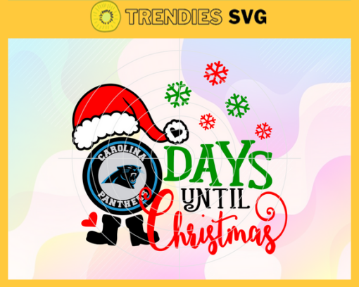 Days Until Christmas Carolina Panthers Svg Panthers Svg Panthers Santa Svg Panthers Logo Svg Panthers Christmas Svg Football Svg Design 2494