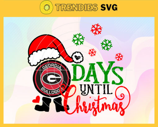 Days Until Christmas Georgia Bulldogs Svg Bulldogs Svg Bulldogs Santa Svg Bulldogs Logo Svg Bulldogs Christmas Svg Football Svg Design 2505