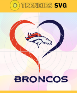Denver Broncos Heart NFL Svg Denver Broncos Denver svg Denver Heart svg Broncos svg Broncos Heart svg Design 2635