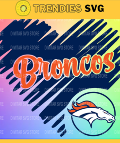Denver Broncos Heart NFL Svg Sport NFL Svg Heart T Shirt Heart Cut Files Silhouette Svg Download Instant Design 2636