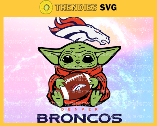 Denver Broncos YoDa NFL Svg Pdf Dxf Eps Png Silhouette Svg Download Instant Design 2702