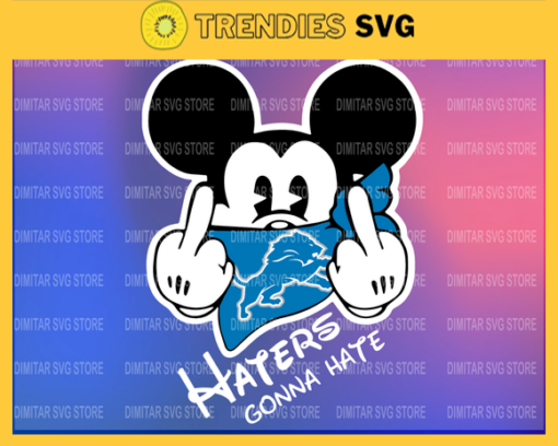 Detroit Lions Disney Inspired printable graphic art Mickey Mouse SVG PNG EPS DXF PDF Football Design 2713