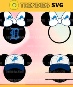 Detroit Lions Disney Inspired printable graphic art Mickey Mouse SVG PNG EPS DXF PDF Football Design 2714