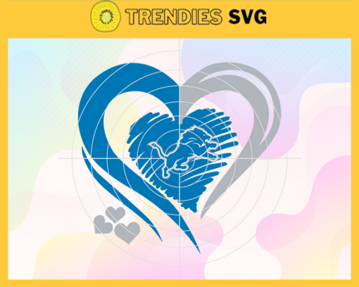 Detroit Lions Heart NFL Svg Detroit Lions Detroit svg Detroit Heart svg Lions svg Design 2761