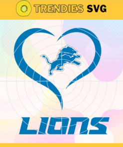 Detroit Lions Heart NFL Svg Detroit Lions Detroit svg Detroit Heart svg Lions svg Design 2763
