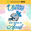 Detroit Lions Queen Are Born In April NFL Svg Detroit Lions Detroit svg Detroit Queen svg Lions svg Design 2776