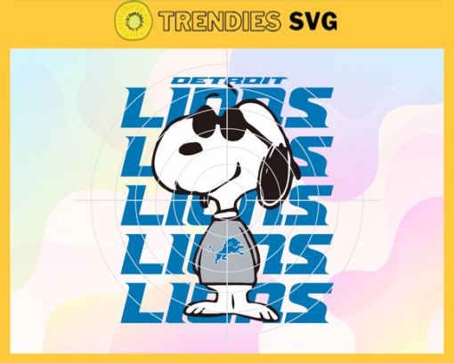 Detroit Lions Snoopy NFL Svg Detroit Lions Detroit svg Detroit Snoopy svg Lions svg Design 2800