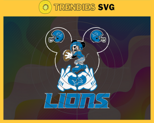 Detroit Lions Svg Lions Svg Lions Disney Mickey Svg Lions Logo Svg Mickey Svg Football Svg Design 2811