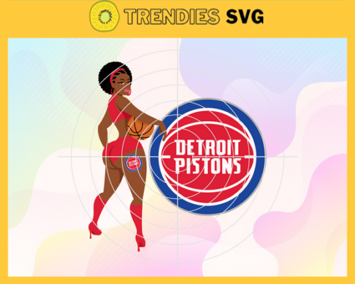 Detroit Pistons Svg Pistons Svg Pistons Back Girl Svg Pistons Logo Svg Girl Svg Black Queen Svg Design 2838