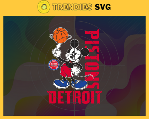 Detroit Pistons Svg Pistons Svg Pistons Disney Mickey Svg Pistons Logo Svg Mickey Svg Basketball Svg Design 2840