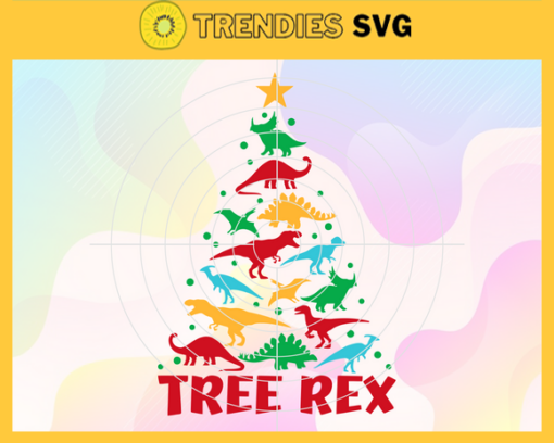 Dinosaur Christmas Tree Svg Merry Rex Mas Svg Christmas Svg Xmas Svg Merry Christmas Christmass Gift Design 2858
