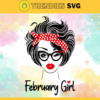 February girl Svg Eps Png Pdf Dxf Month birthday Svg Design 3161