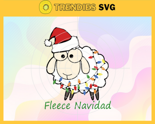 Fleece Navidad Sheep Svg Baby Sheep Christmas Svg Christmas Tree Svg Xmas Svg Design 3175