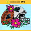 Flower football Carolina Panthers SVG PNG EPS DXF PDF Football Design 3209