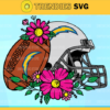Flower football Los Angeles Chargers SVG PNG EPS DXF PDF Football Design 3221