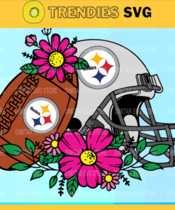 Flower football Pittsburgh Steelers SVG PNG EPS DXF PDF Football Design 3231