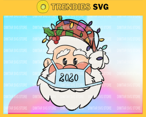 Funny Christmas Gift Covid 19 svg Christmas svg Santa Claus with mask svg 2020 svg Christmas 2020 svg Design 3324
