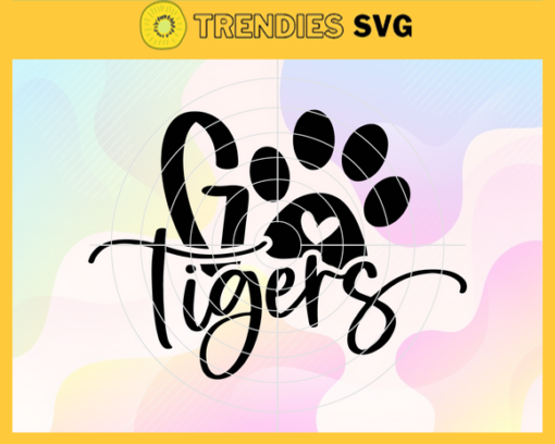 Go Tigers Svg School Sports Team Svg Football Mom Svg Sports Svg Game Day Svg Football Svg Design 3424