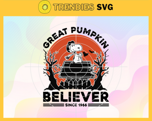 Great Pumpkin Believer Since 1966 Svg Halloween 1966 Svg Snoopy Halloween Svg Horror Halloween Svg Snoopy Vintage Svg Cute Snoopy Svg Design 3598