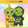 Green Bay Packers Baby Yoda And Grinch NFL Svg Instand Download Design 3606 Design 3606