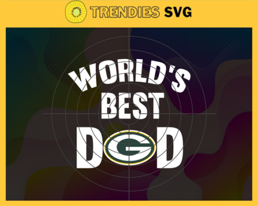 Green Bay Packers Worlds Best Dad svg Fathers Day Gift Footbal ball Fan svg Dad Nfl svg Fathers Day svg Packers DAD svg Design 3719