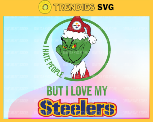 Grinch Santa Christmas Svg I hate people Svg I Love Pittsburgh Steelers Svg Pittsburgh Steelers clipart Pittsburgh Steelers Pittsburgh Steelers svg Design 3854