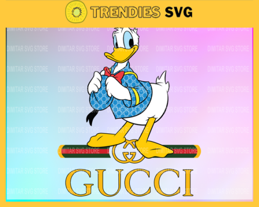 Gucci Disney Inspired printable graphic art Donald Duck Donald Duck SVG PNG EPS DXF PDF Gucci Logo Design 3876