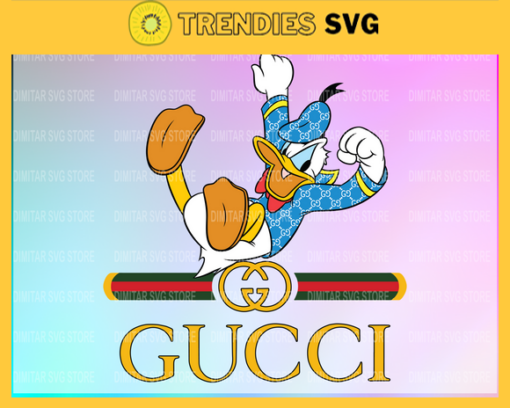 Gucci Disney Inspired printable graphic art Donald Duck Donald Duck SVG PNG EPS DXF PDF Gucci Logo Design 3879