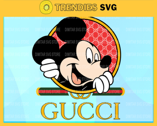Gucci Disney Inspired printable graphic art Mickey Mickey SVG PNG EPS DXF PDF Design 3907 Design 3907