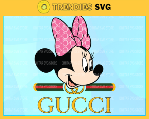 Gucci Disney Inspired printable graphic art Minnie Minnie SVG PNG EPS DXF PDF Design 3909 Design 3909