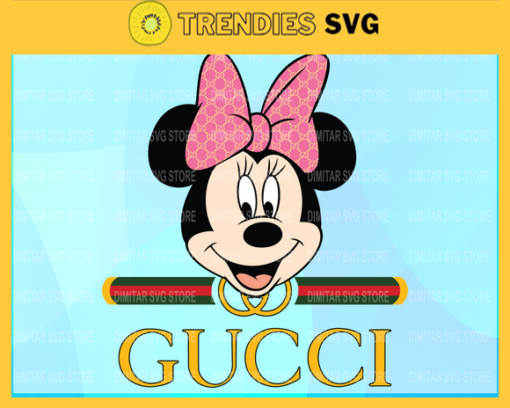 Gucci Disney Inspired printable graphic art Minnie Minnie SVG PNG EPS DXF PDF Design 3914 Design 3914