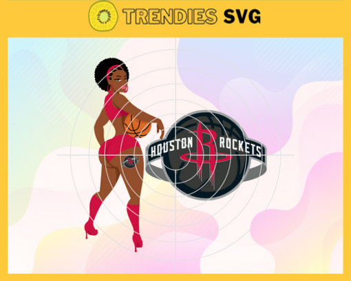 Houston Rockets Svg Rockets Svg Rockets Back Girl Svg Rockets Logo Svg Girl Svg Black Queen Svg Design 4024