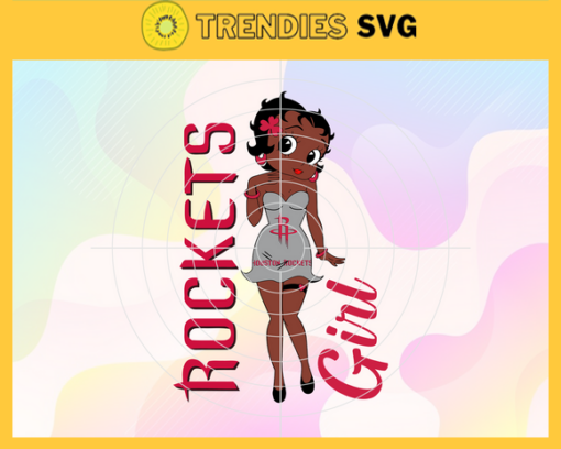 Houston Rockets Svg Rockets Svg Rockets Back Girl Svg Rockets Logo Svg Girl Svg Black Queen Svg Design 4025
