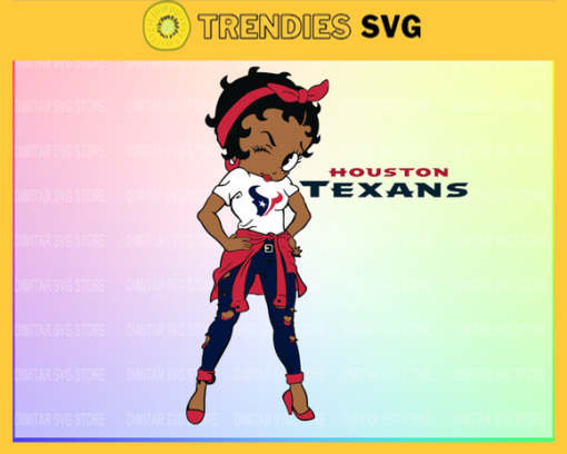 Houston Texans Girl NFL Svg Pdf Dxf Eps Png Silhouette Svg Download Instant Design 4071