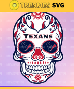 Houston Texans Skull NFL Svg Pdf Dxf Eps Png Silhouette Svg Download Instant Design 4110