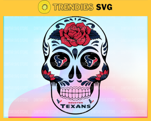 Houston Texans Skull SVG PNG EPS DXF PDF Football Design 4112