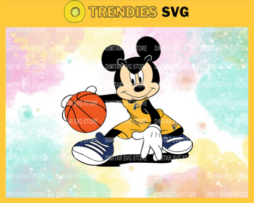 Indiana Pacers Mickey NBA Sport Team Logo Basketball Svg Eps Png Dxf Pdf Design 4706
