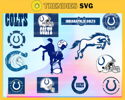 Indianapolis Colts Bundle Logo SVG PNG EPS DXF PDF Football Design 4726